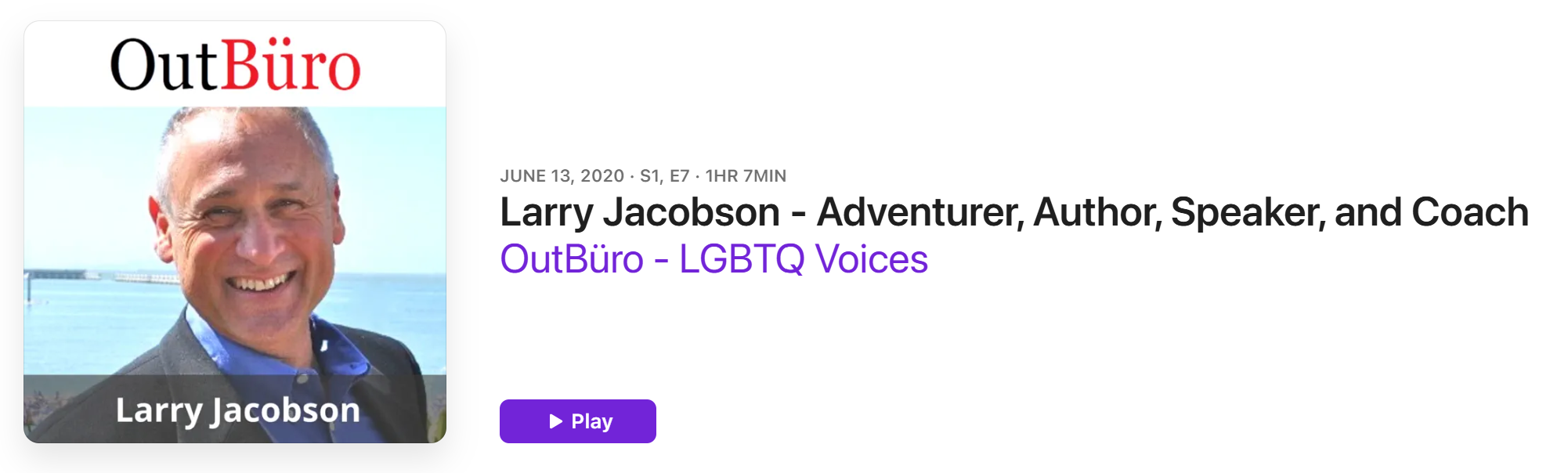 OutBüro Interview – The #1 LGBT Podcast on the Net - Larry Jacobson